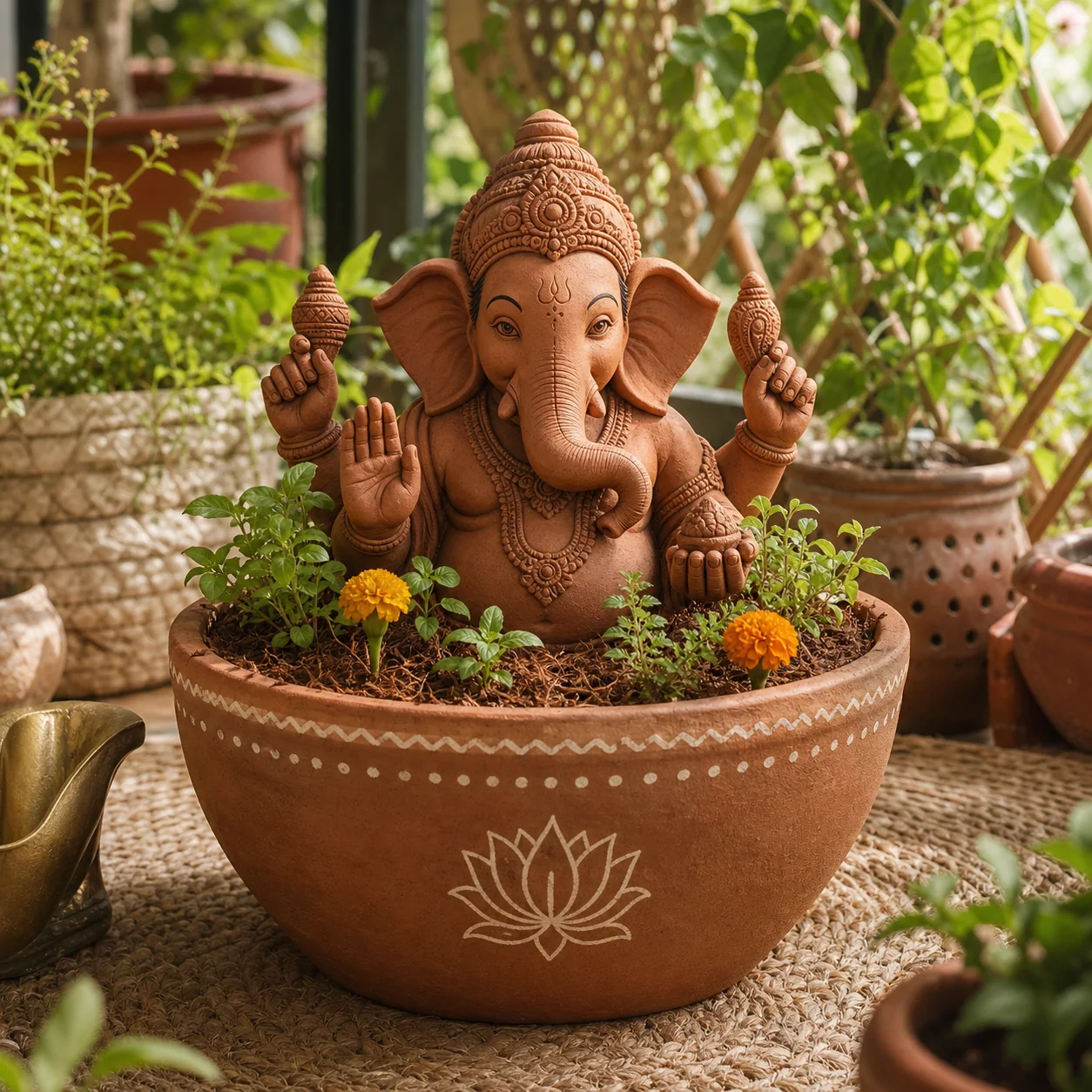 DIY Clay Ganesha and Modak Kit image 4